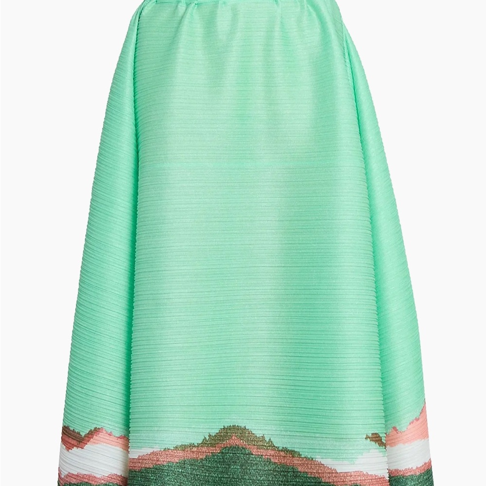 Issey Miyake Mint Green Midi Skirt